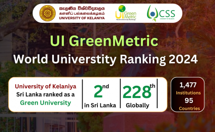 The University of Kelaniya Maintains Strong Performance in UI GreenMetric Rankings 2024